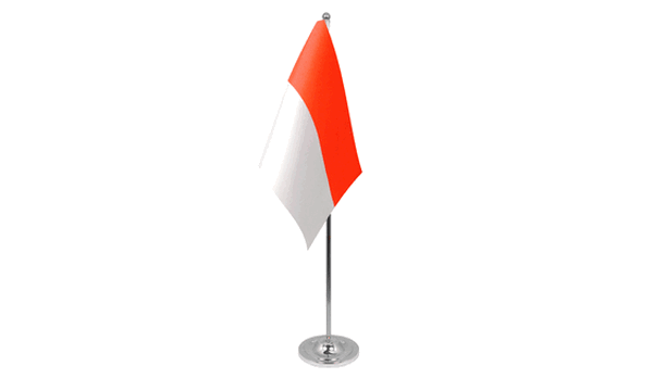 Indonesia Satin Table Flag